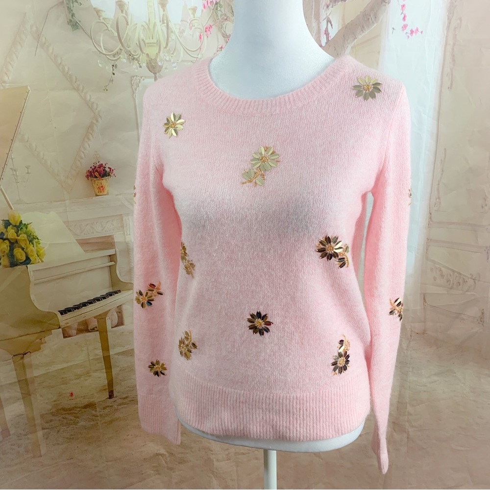 Lilly Pulitzer Kalaya Sequin Floral Sweater - Picture 5 of 11